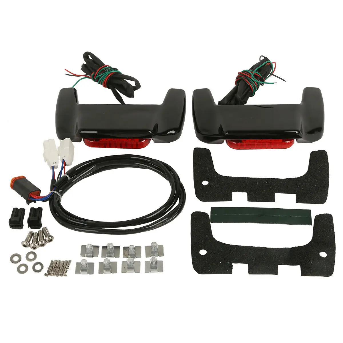 Harley Touring Saddlebag LED Spoiler Kit - alternate angle