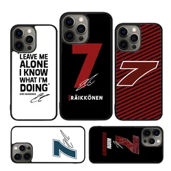 Kimi Raikkonen Phone Case Cover For iPhone 16 15 14 plus XS XR 11 12 mini 13 pro max coque Shell Fundas