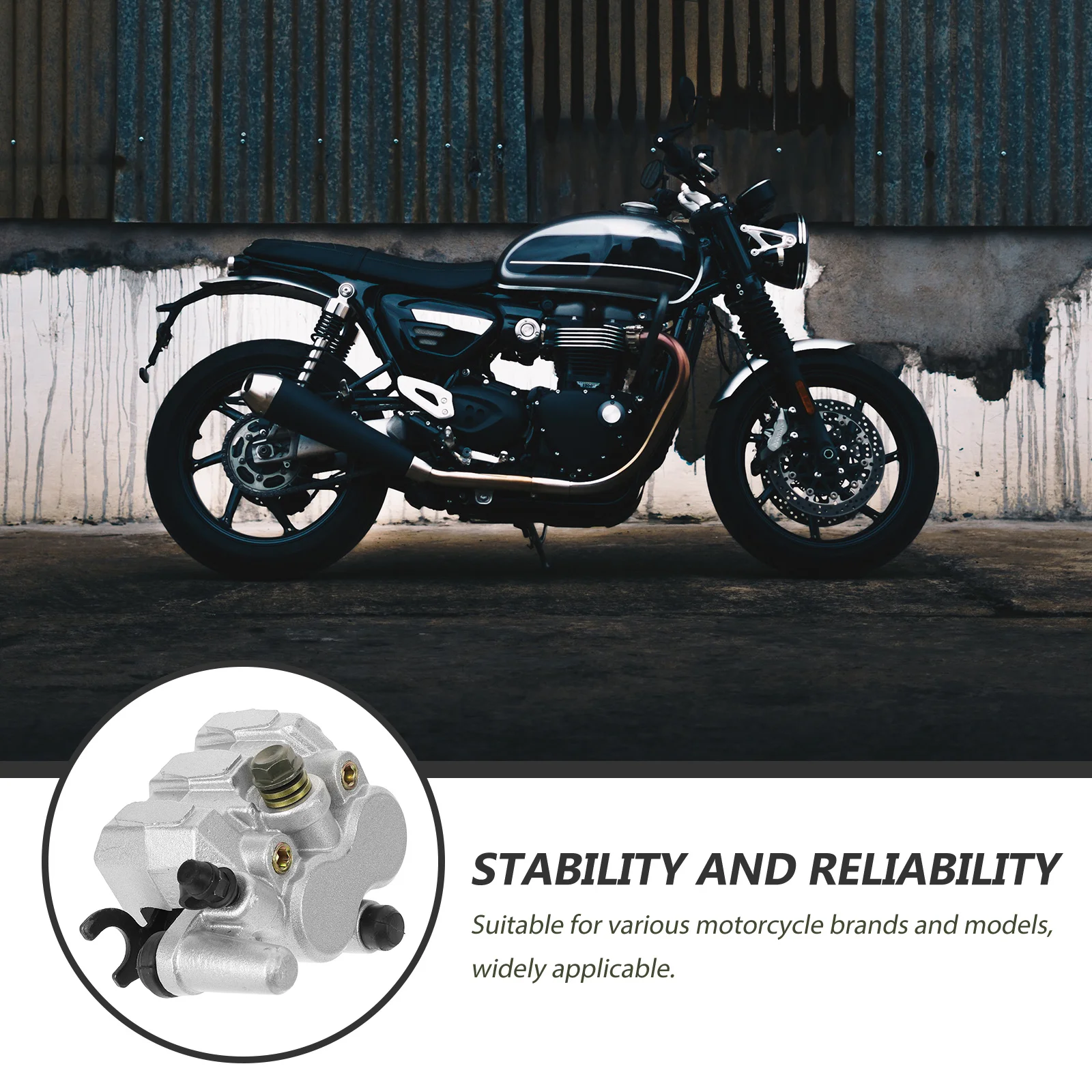 

Front Brake Caliper Assembly Motorcycle Atv Durable Material Stable Fit Simple Design Effective Stopping Power