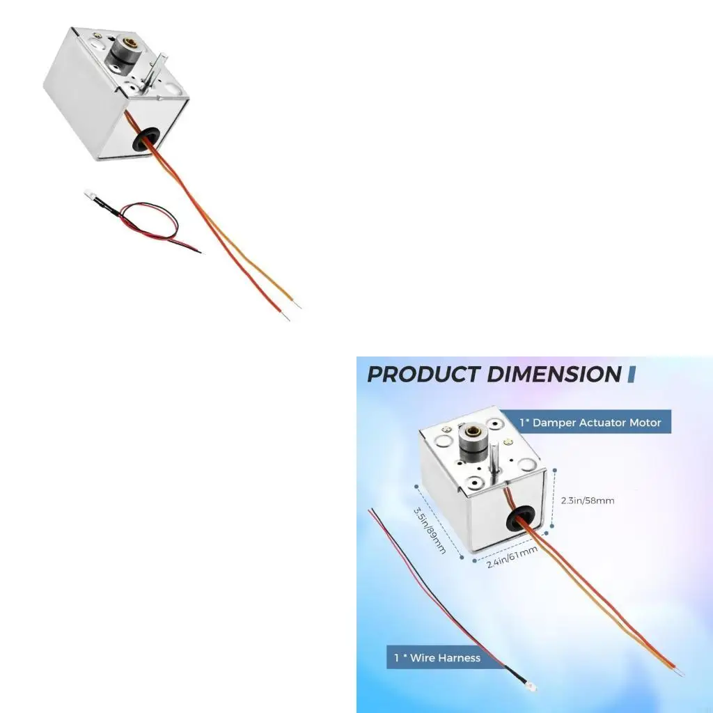 

Привод двигателя демпфера HVAC, 24 В, КОНДИЦИОНИРОВАНИЕ, пружинный возврат, план втулки штока 5/16 футов