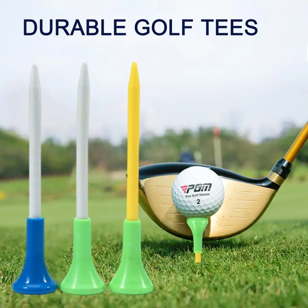 Long-Lasting Unbreakable Golf Ball Tees, alta estabilidade, baixa fricção, aumentar a distância, instalação simples, 50pcs