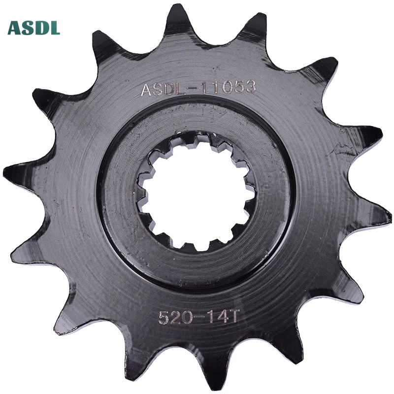 520 14T Motorcycle Front Sprocket For Suzuki DL250 17-20 GSR250 12-17 GSX250 R 2017-2020 GW250 L2-L7 Inazuma 2012-2017 45# Steel