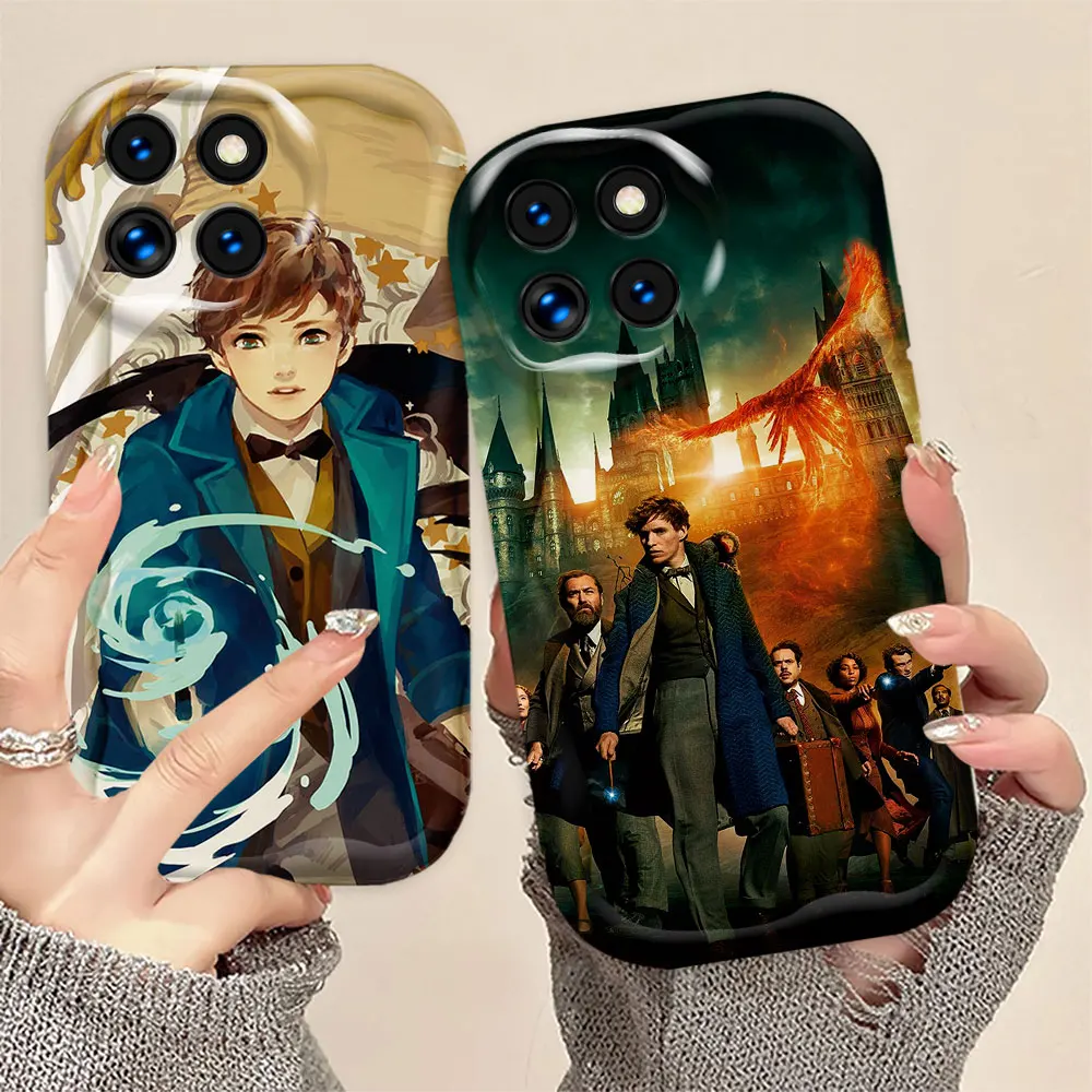 Fantastic Beasts and Where To Cream White Curve Mobile Phone Case For XIAOMI POCO M6 F6 X6 X5 M4 X4 F4 X3 GT NFC M3 G3 PRO 5G