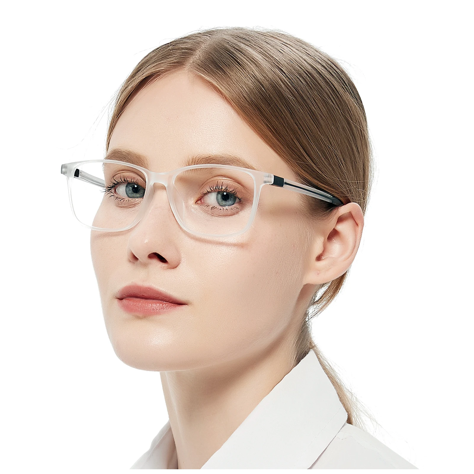 TR90 Square Reading Glasses Anti Blue Light Presbyopia Glasses Computer Anti Radiation Glasses Men Women Prescription Readers +1