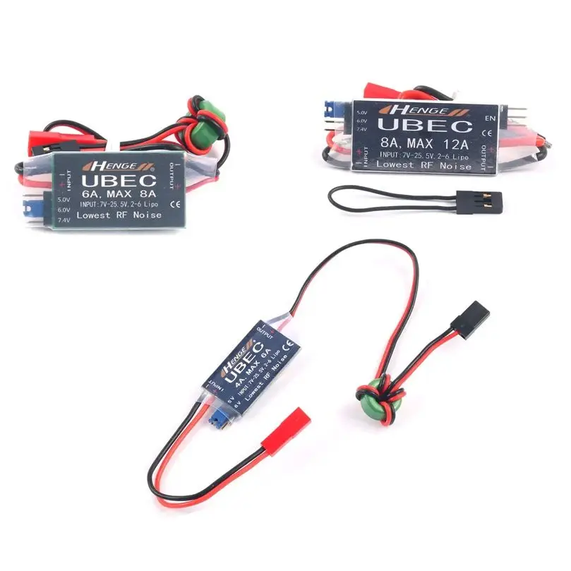 HENGE 4A / 6A / 8A UBEC 5v/6v/7.4v 7V-25.5V 입력 2-6 Lipo RC ESC 속도 컨트롤러 FPV 레이싱 드론 RC 쿼드콥터 액세서리