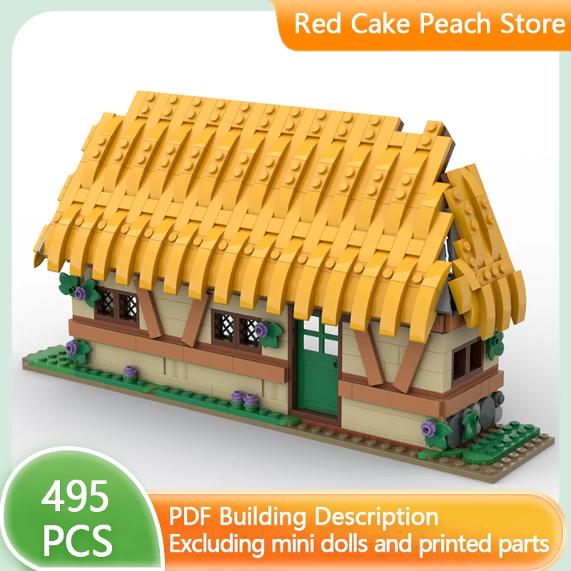 

Medieval Street View Model MOC Building Bricks Cottage Enclosure Modular Technology Gifts Holiday Assemble Children Toys Suit