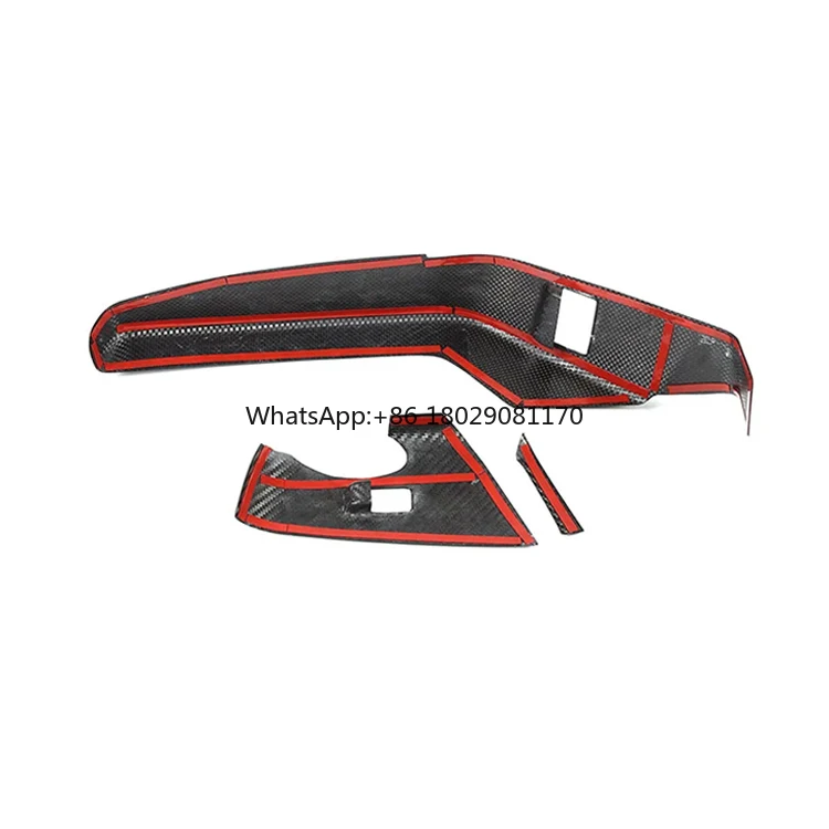 Couvercle de panneau de bouton de lève-vitre en fibre de carbone véritable, accessoires intérieurs, décoration pour Chevrolet Corvette C7 Stingray ZR1 Z06