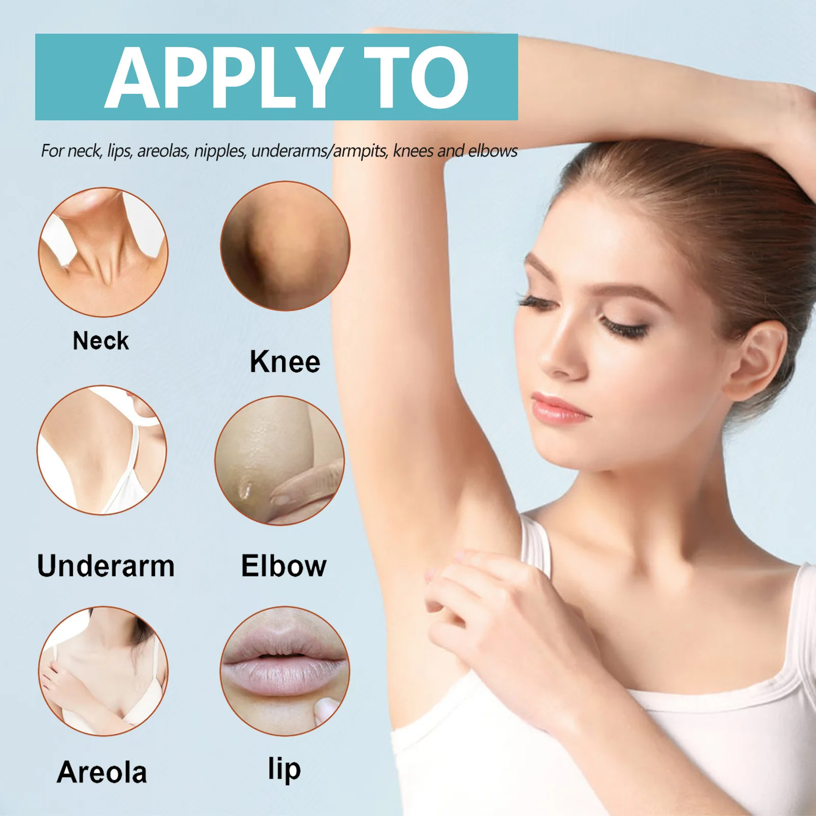 EELHOE Acanthosis Nigricans كريم علاج الكوع المشترك مرطب للجسم Acanthosis Nigricans علاج كريم تبييض البشرة الداكنة