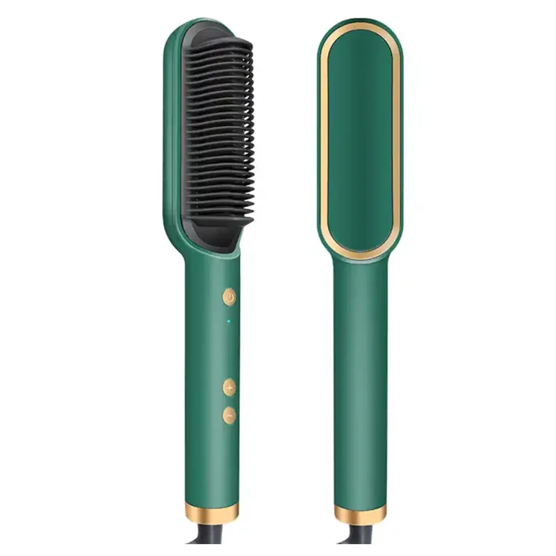 مكواة فردية محمولة متعددة، فرشاة تجعيد، مكواة فرد بالبخار، مكواة مسطحة للسيدات، أداة تصفيف صالون التسخين السريع #2
