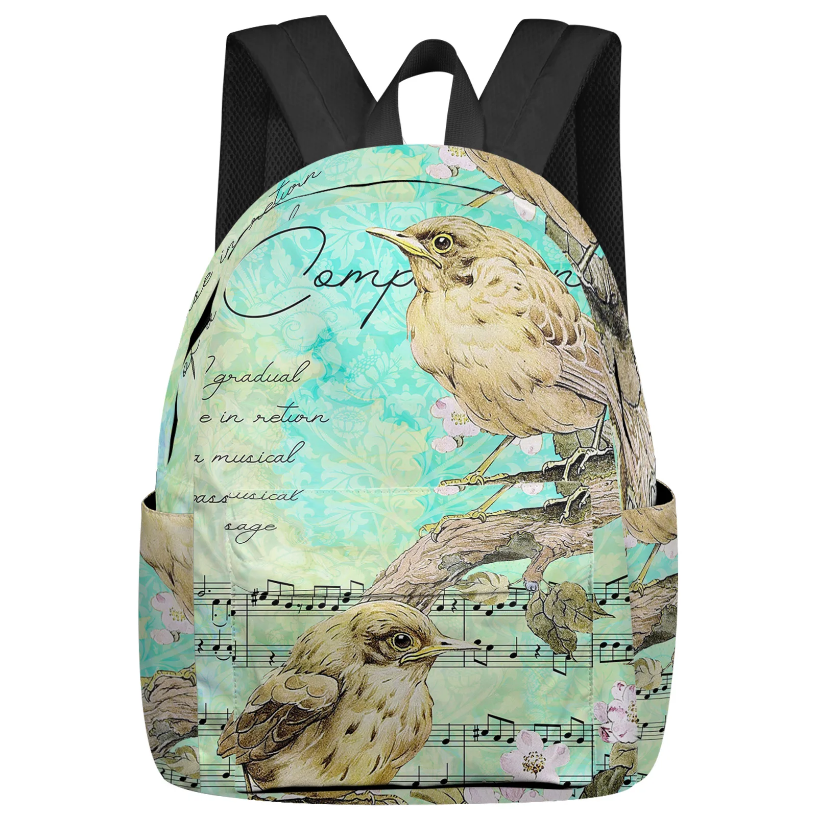 Retro Gradual Luxury Texture Bird Backpacks Teenagers Student School Bags Laptop Backpack Men Women Female Travel Mochila