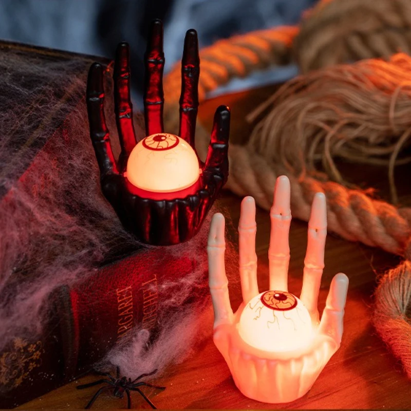Halloween-Kürbislaterne, Geister-Handlicht-Ornamente mit gruseligem Design für Party-Szene, Atmosphäre, Dekoration, tolles Halloween-Geschenk