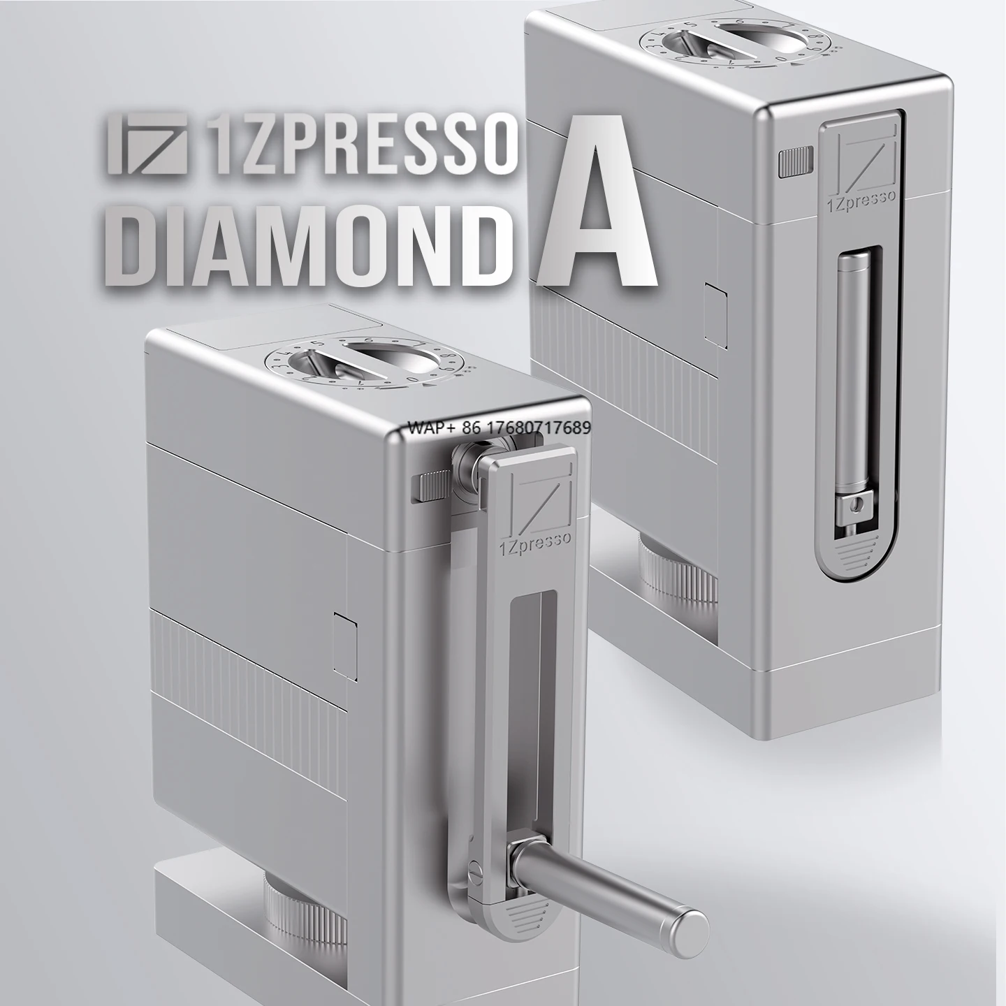 

1Zpresso Diamond, современная металлическая ручная кофемолка, емкость 80 г, настольная ручная кофемолка для наливания и эспрессо