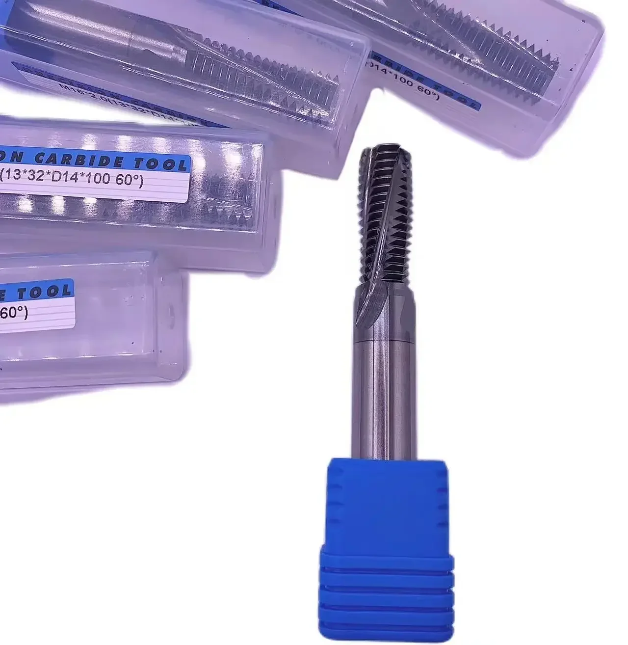 3PCS Carbide ISO Full Tooth Threading End Mill M3-M24 Thread Milling Cutter Tungsten Steel Endmills for Aluminum