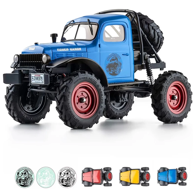 

1/24 FMS FCX24 RTR RC Car Rock Crawler with Portal Axle Metal Gears FCX24 Power Wagon 2.4G 4WD RC Crawler RC Off-road Truck Toy