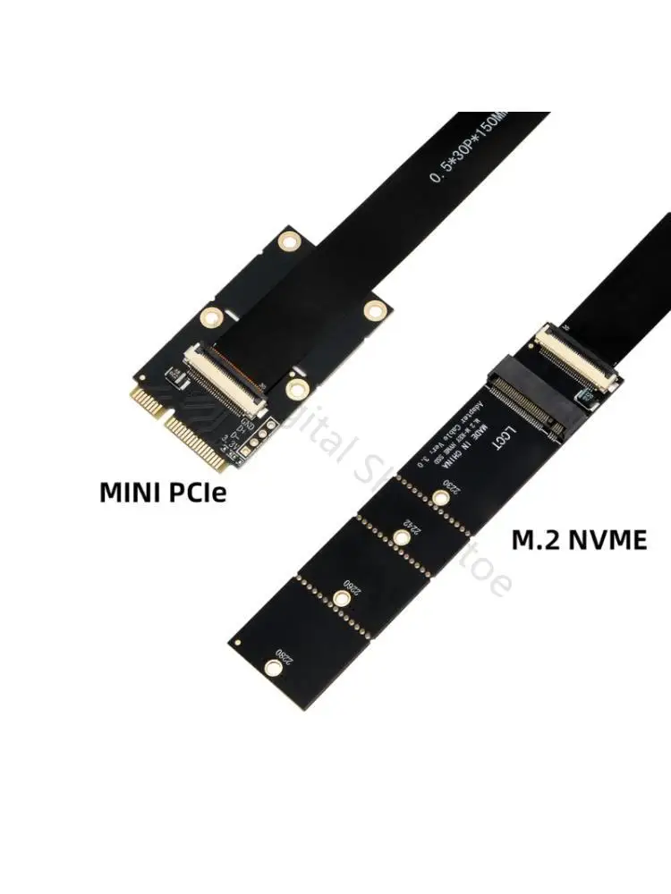 96BA M.2 M-Key Adapter Board for 2230-2280 Full Heights Mini PCIe Host Routing Use
