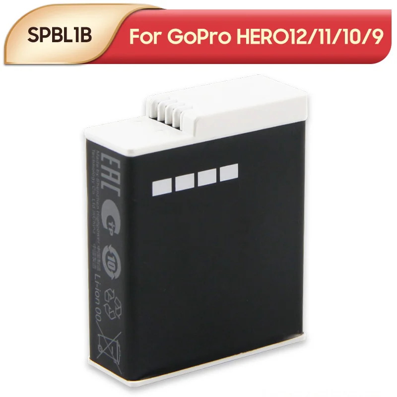 

Новый аккумулятор SPBL1B для GoPro HERO12 HERO11 HERO10 HERO9 Enduro Battery