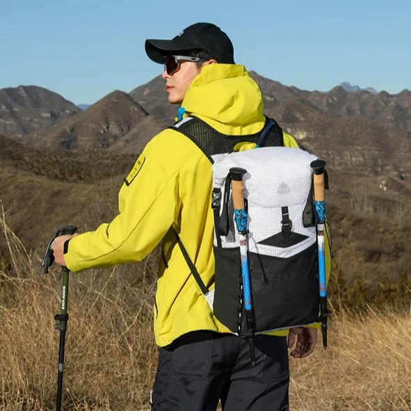Polyester sports folding water-repellent folding backpack, multi-functional, ultra-light, simple design, double-shoulder bag