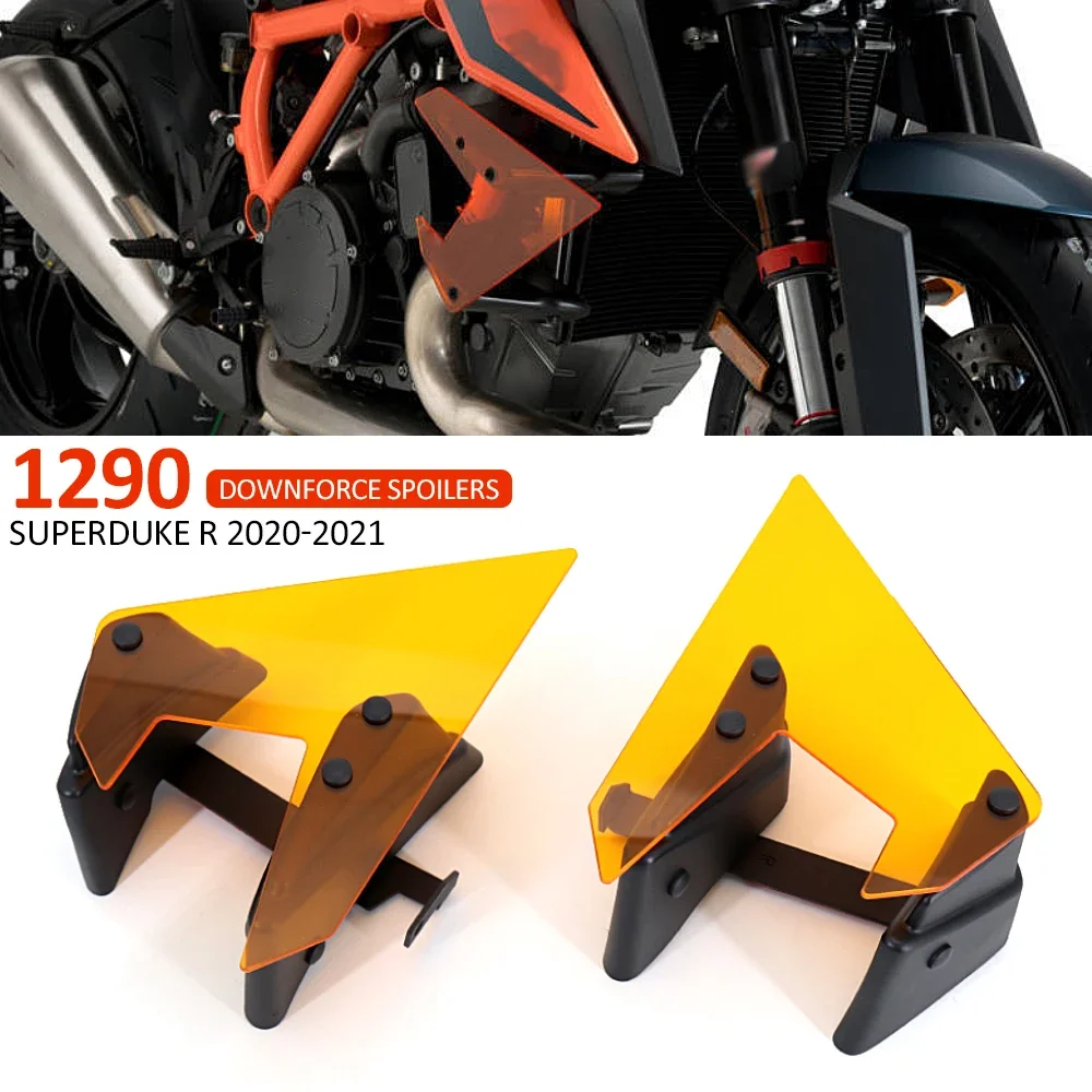 

New Orange Motorcycle Side Downforce Naked Spoilers Fixed Winglet Fairing Wing Deflectors For 1290 Superduke Super Duke R