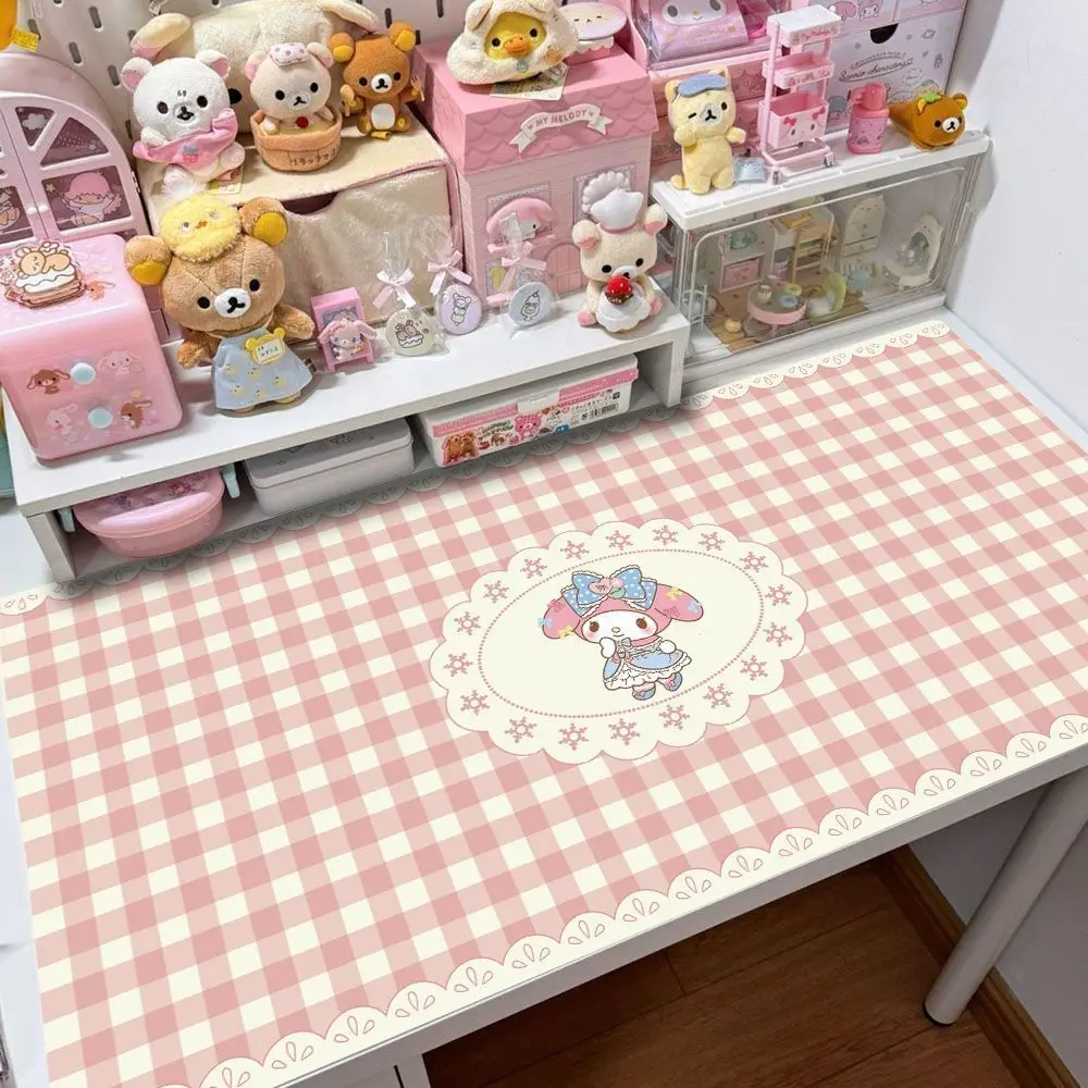Sanrio's Niedliche Mädchen-Herz-Kitty Schreibtischunterlage - Kuromimi Wasserdichte Matte - Schüler-Schreibtisch-Schutzauflage