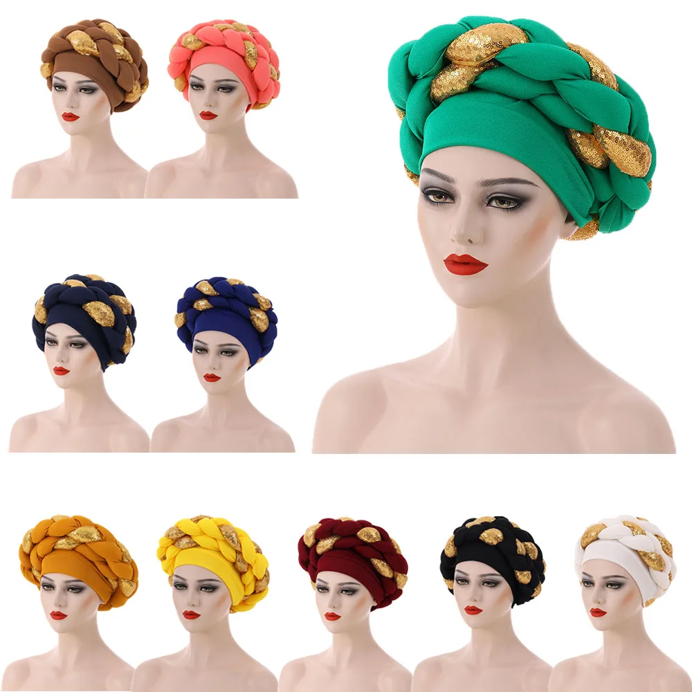 Ả Rập Bọc Hồi Giáo Khăn Hijabs Turbans Châu Phi Headtie Đầm Áo Ngực Nữ Đi Xếp Ly Bò Headwrap Phụ Kiện Tóc