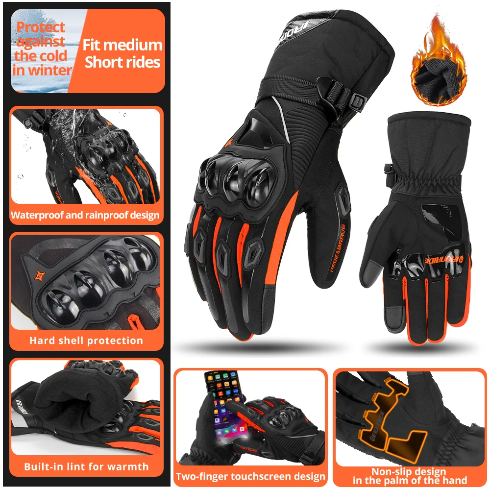 

Windproof Motorcycle Gloves Moto Cycling Touch Screen Gloves Waterproof Motocross Anti-drop Accessorie Equipment Multicolor