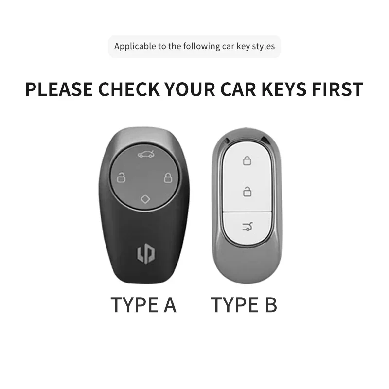 Pokrowiec na kluczyk samochodowy do Leapmotor T03 S01 C11 na lata 2023-2025 Leapmotor C01 T03 S01 C11 Leap Motor PU Leather Keyring