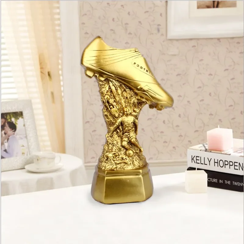 Golden Sneakers Resin Home Decoration Resin Crafts Series Sports Trophy Home Decoration Accessories Housewarming Gifts