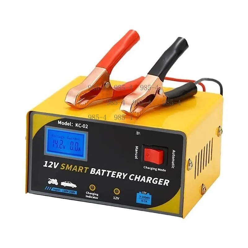 Pure Copper Lead Acid Battery Charger 12V Universal Charger for Car Motorcycle