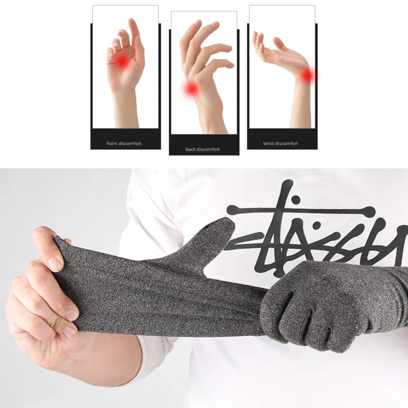 Compression Full Finger Glove with Touchscreen Tips Smartphone Texting D0UE