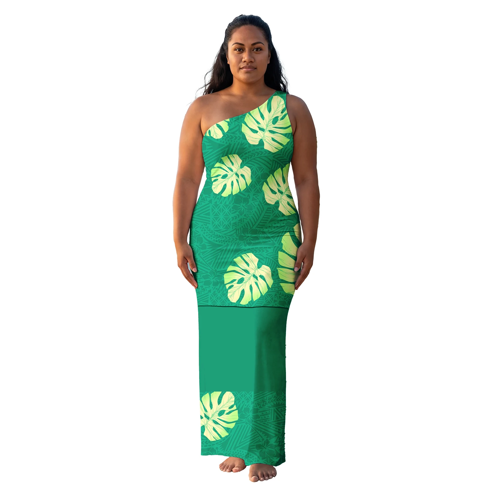 Boutique Clothing Women Hawaiian Island Party Ladies Dress Polynesian Off Shoulder Tribal Dress Classic Design Puletasi Samoan