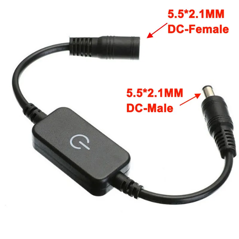 LED Strip Touch Dimmer Brightness Dimming Switch Memory Function 5V 12V 3A COB SMD Tape Lights Switch Adjustable with Indicator