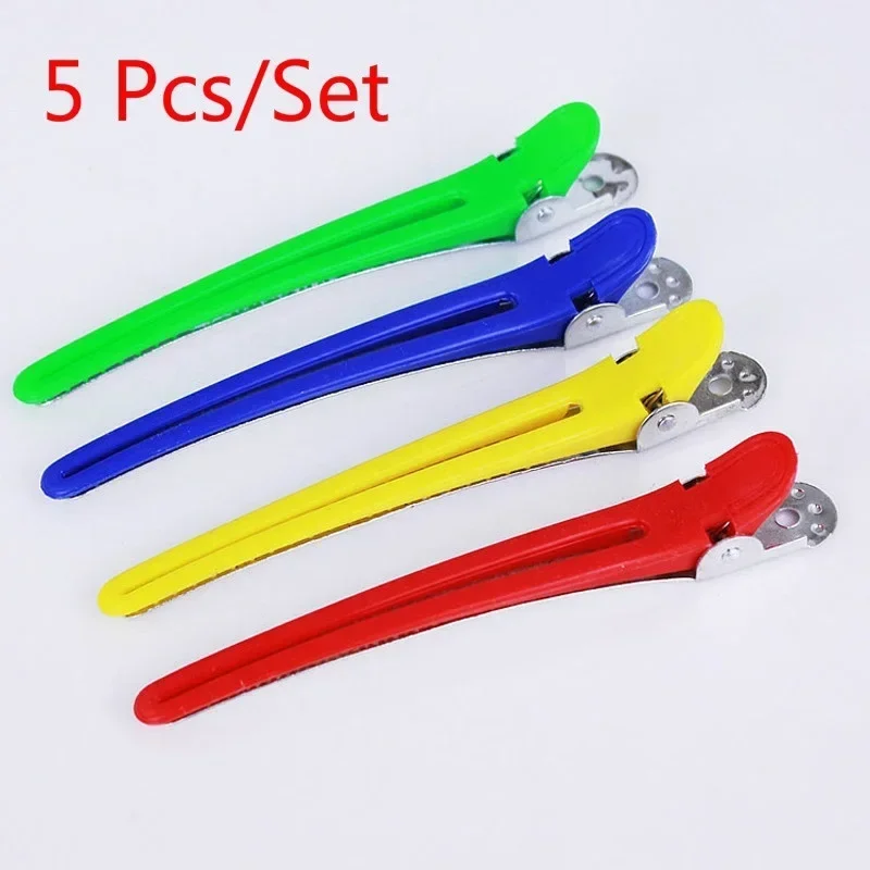 

5 Pcs/Set Colorful Hair Clips Professional Hairdressing Salon Sectioning Hair Styling Tools Braiding Clip Hairpins Accessory