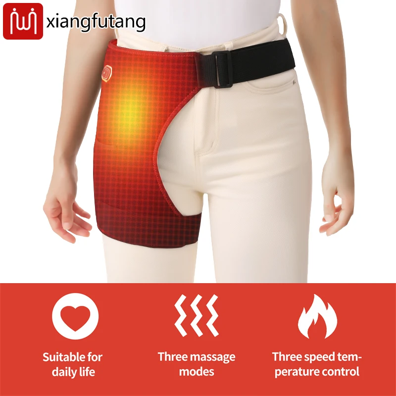 المحمولة الكهربائية ساخنة الورك مدلك الاهتزاز العجن عرق النسا الألم تخفيف إجهاد العضلات الانتعاش الشتاء الدافئة والعتاد #4