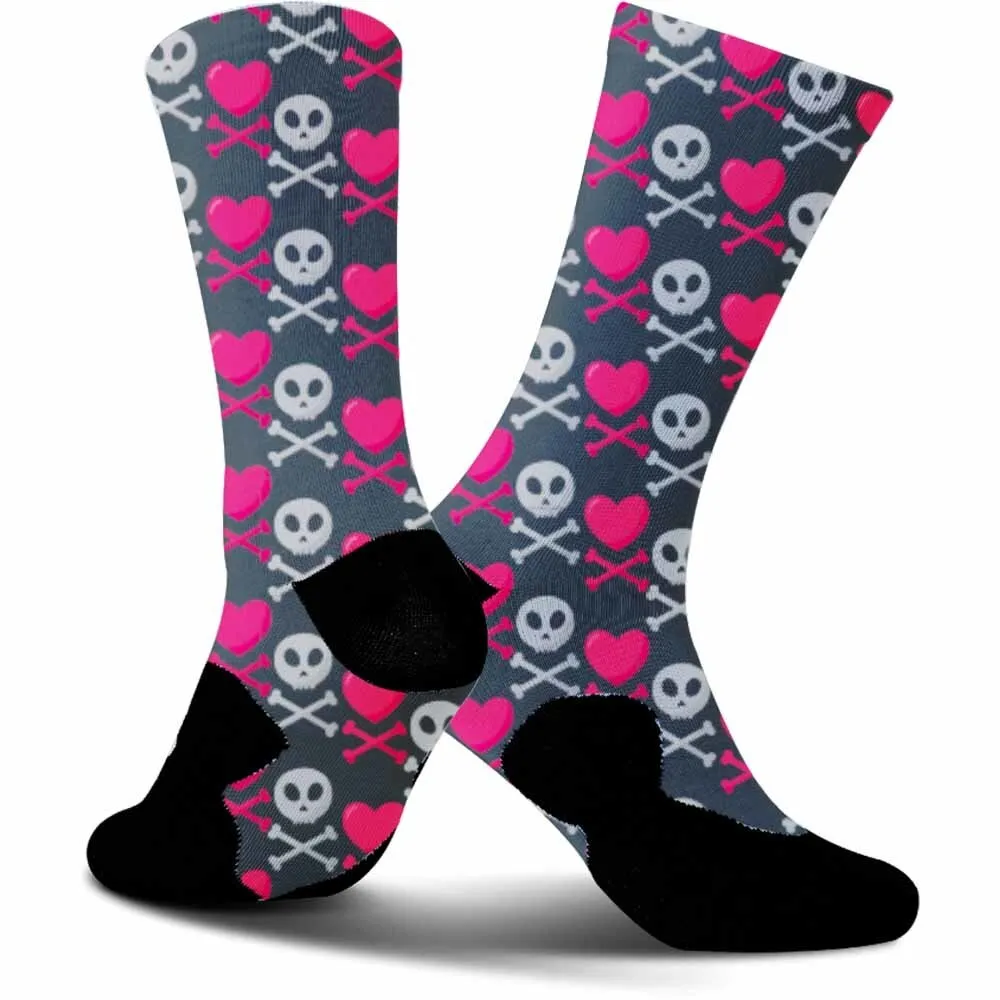 Chaussettes de sport de cyclisme unisexes, motif de poisson coloré créatif, absorbant la transpiration, durable, respirant, accessoire de vélo, cadeau