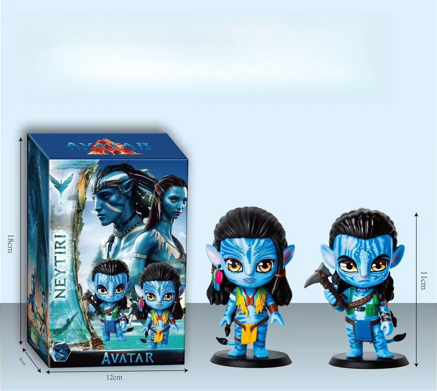 Figurka Avatar z wodnej drogi w stylu Q, popularna w 2026 roku, modna lalka z kreskówki, figurka samochodowa, model z PVC, zabawka, figurka w blind boxie.