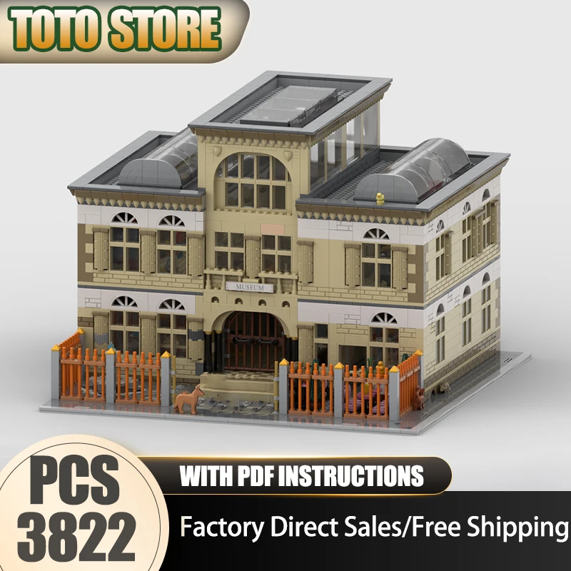 

Модульная городская модель здания Moc Building Bricks История Музей Модель Технологии Модульные блоки Рождественский набор DIY Игрушки Подарки