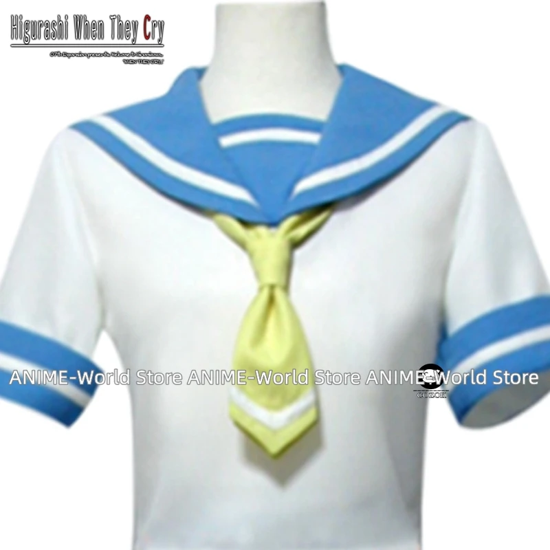 Game Higurashi When They Cry Hou Ryugu Rena Cosplay Costume JK Uniform Custom Made Any Size