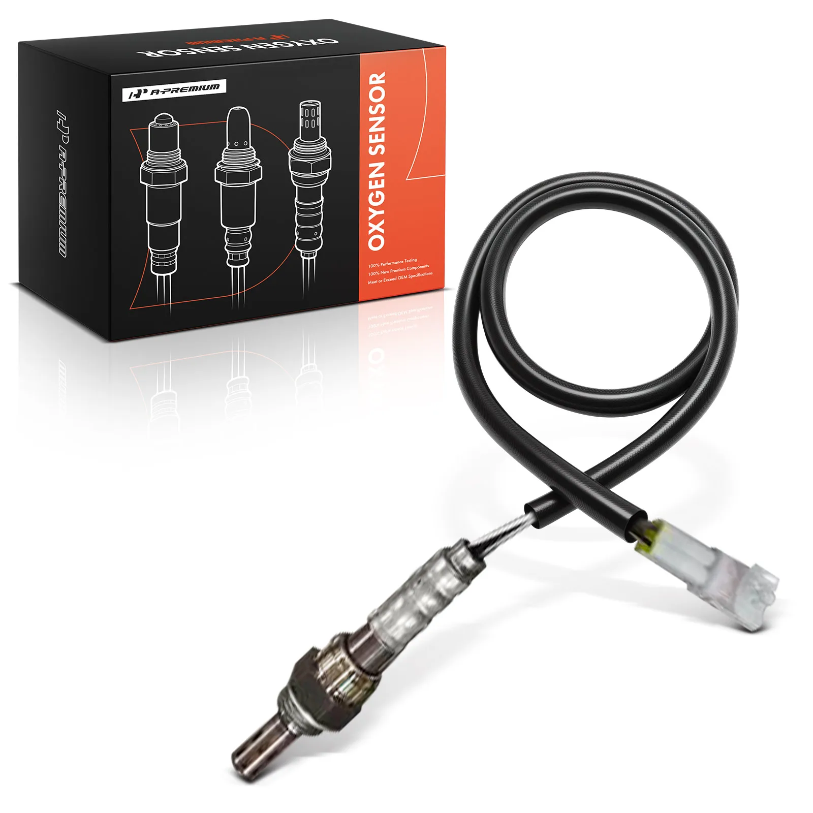 A-Premium O2 Oxygen Sensor with 4-Blades Male for Triumph Daytona 600-L Thunderbird Commander-L