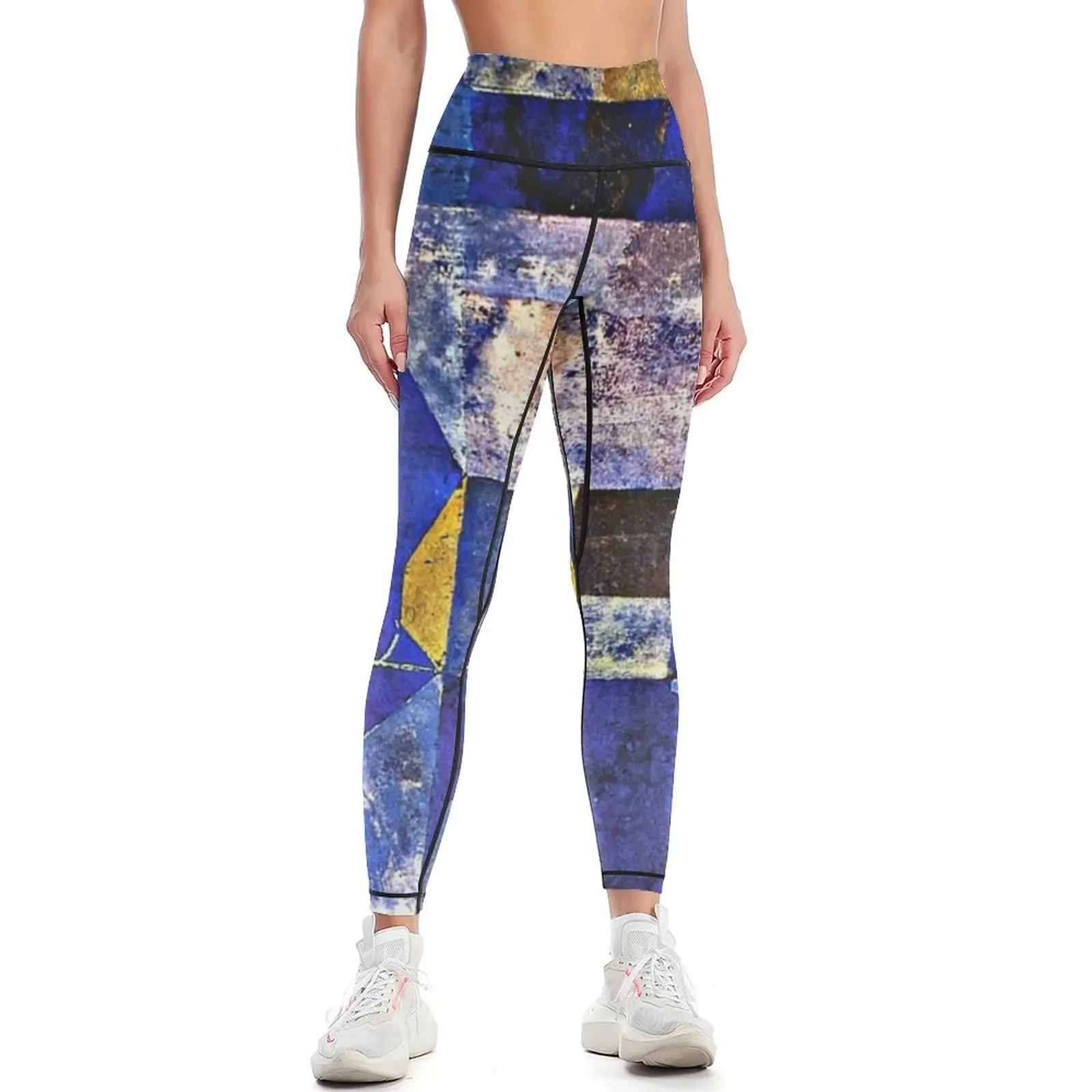 

Klee - Moonlight, famous Paul Klee painting Leggings gym clothing gym's clothing Womens Leggings