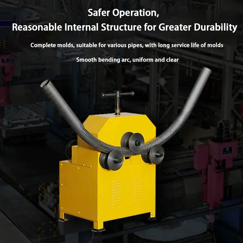 Rolling 360 Degrees Hydraulic Pipe Bender Electric Bending Machine 76B All-Inclusive.Bendable Round Tube and Square Tube Bending