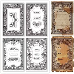 Letter decorative frame Clear Stamp For DIY Scrapbooking/Card Making  A6521
