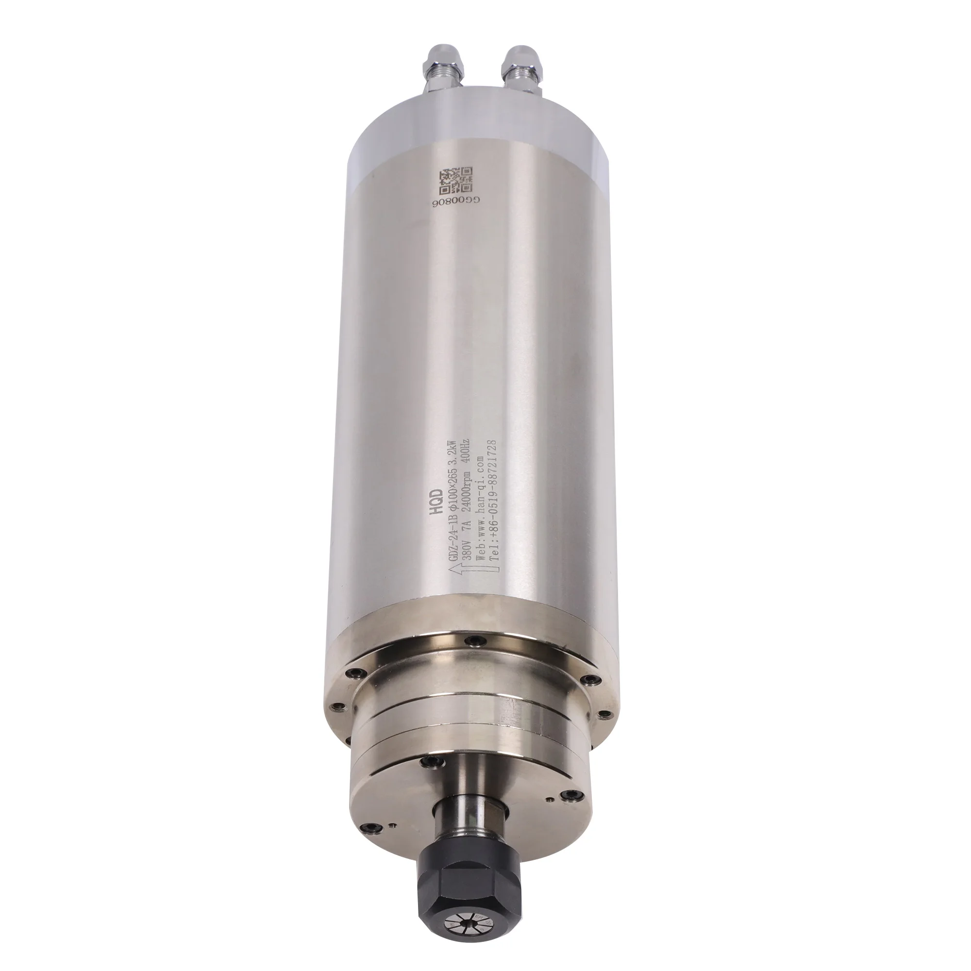 มอเตอร์แกนหมุน CNC รุ่น GDZ-24-1B 3.2 กิโลวัตต์ ระบายความร้อนด้วยน้ำ สำหรับแกะสลักหิน แกะสลักโลหะ และงานกัด