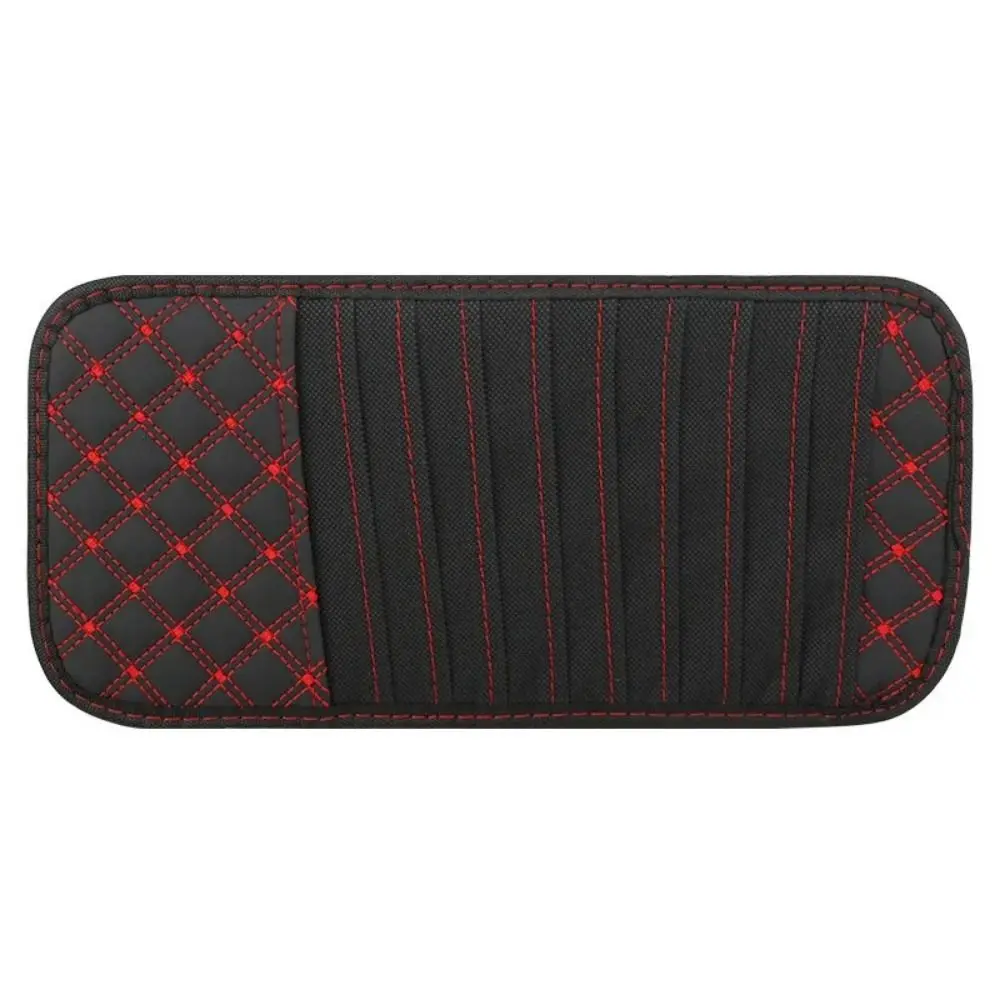 

PU Leather Car CD Holder Bag Pouch Anti-Lost Car Disc Storage Case Safe Clips Auto Auto DVD Leather Clips CD DVD Disc