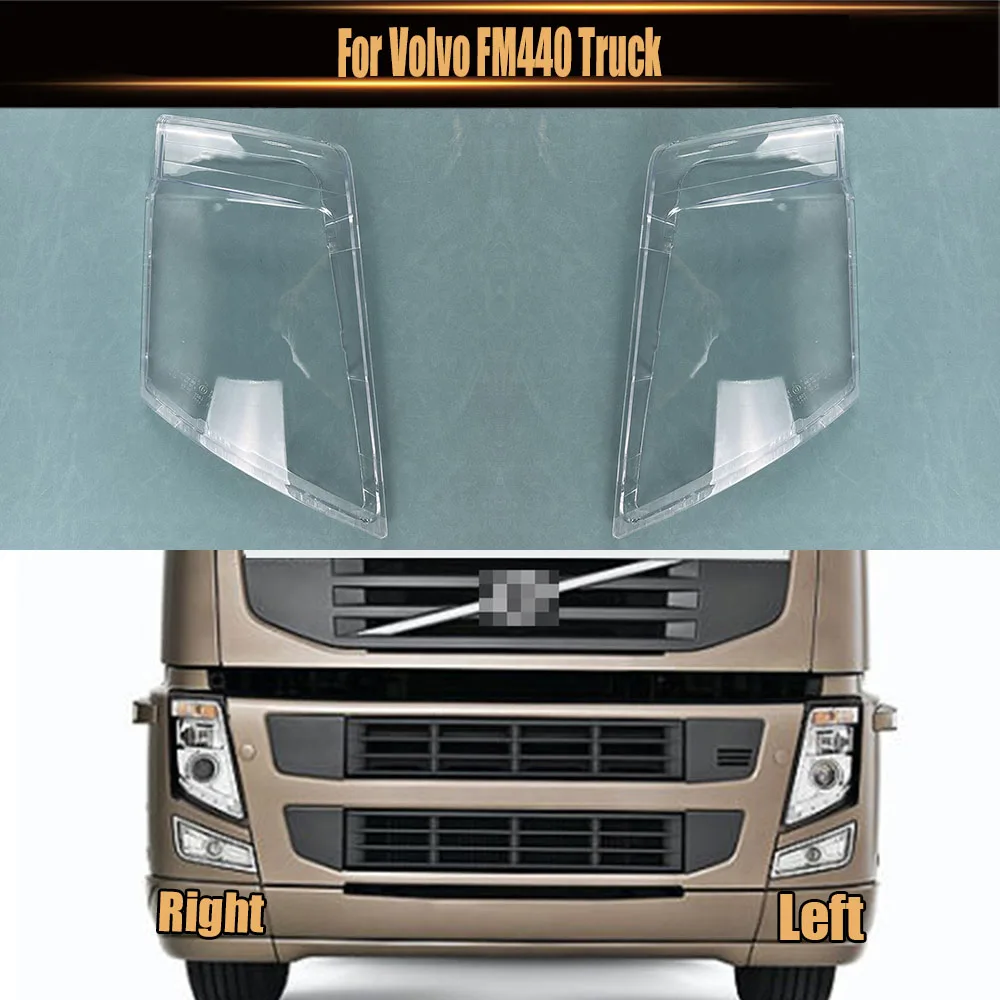 

For Volvo FM440 Truck Headlamp Transparent Cover Headlight Shell Lampshade Case Plexiglass Replace Original Lens