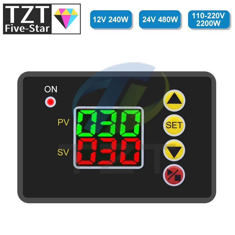 TZT 0-999s/min/hour DC 12V 24V AC 110V 220V Digital Time Delay Switch Relay T2310 Open Timer Control Module Power Supply