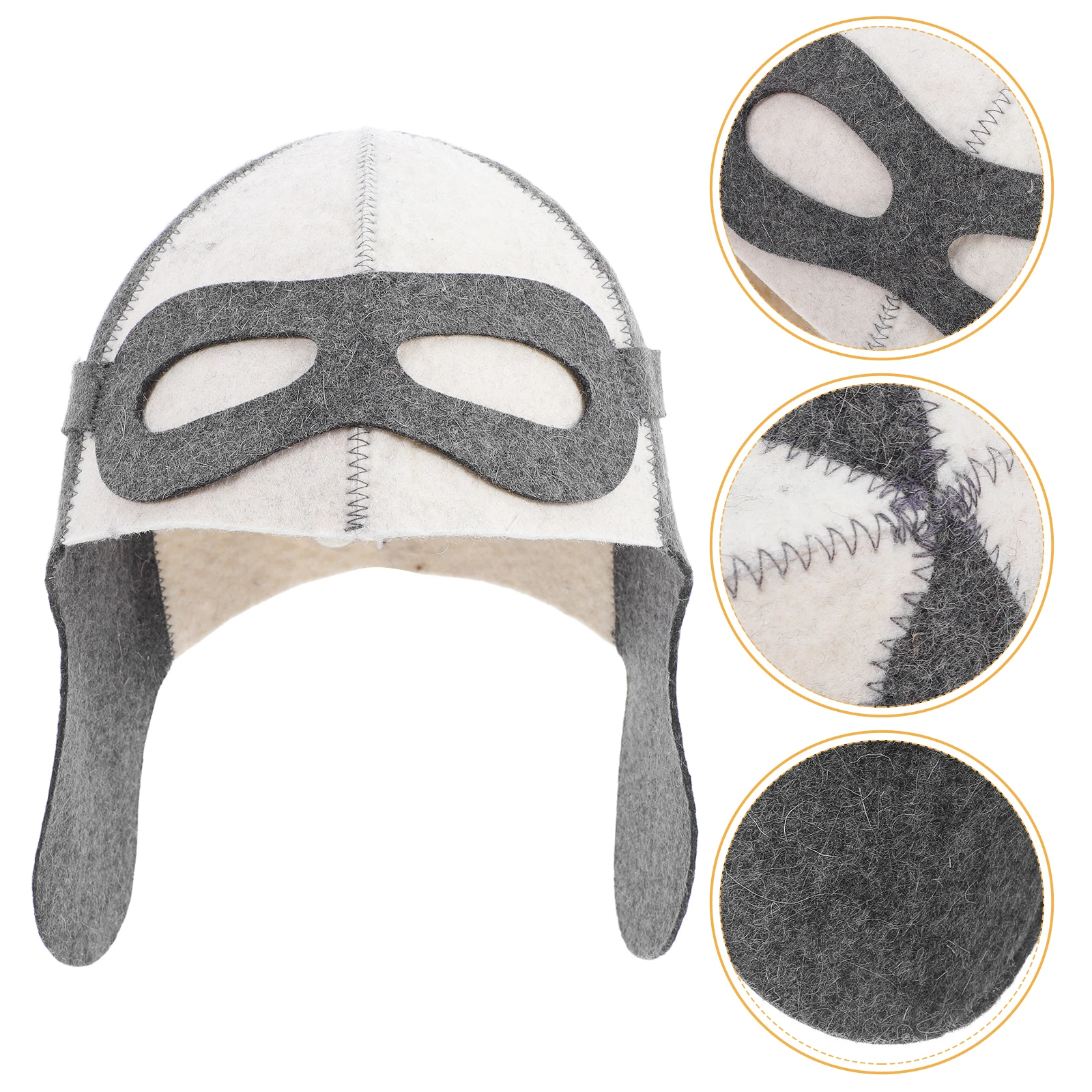

Pilot Sauna Hat Felt Cap Russian Bath for Men Women Room Accessories Head Cover Beanie Steam Spa Shower Wool Sweat