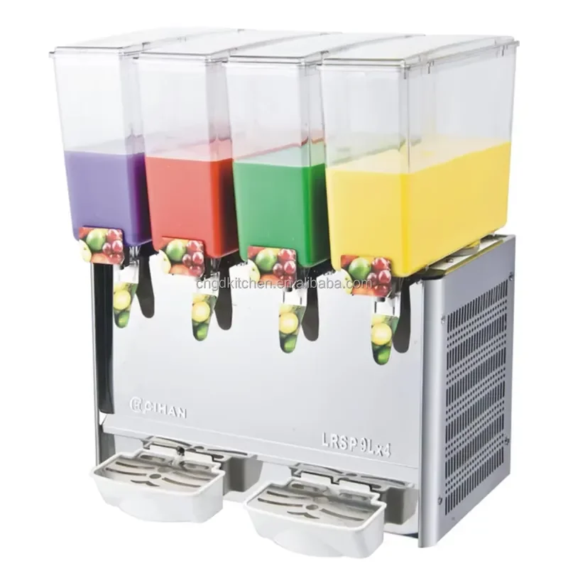 Commercial Automatic Desktop Three Can Juicer Cooler Cold Spray Machine for Hotel Bar Restaurant Beverage Dispenser Equipment