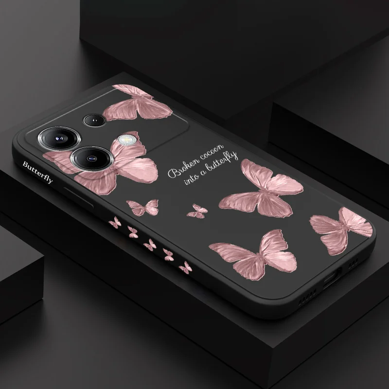 

Fluttering Butterflies Phone Case For Xiaomi Poco F7 X7 X6 F6 M6 M5 M5S F5 X5 F4 X4 M4 F3 M3 X3 Pro 4G 5G GT Silicone Cover