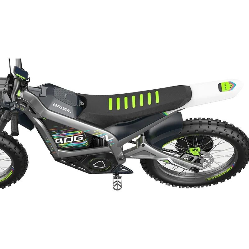 Rod-Moto électrique puissante 72V 3000W, motocross tout-terrain à moteur central haut de gamme