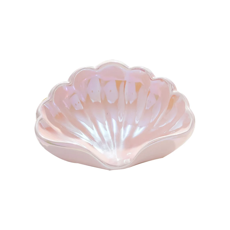 

Light luxury household ceramics, shell soap box, soap box toilet, high-end creative bathroom, drain ornament artifact
